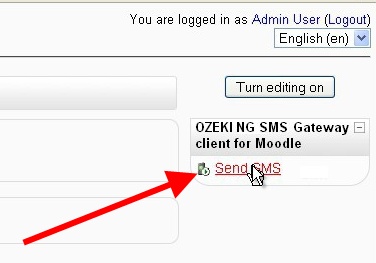 send sms from website