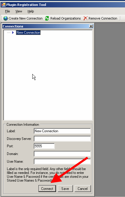 plugin registration tool connect