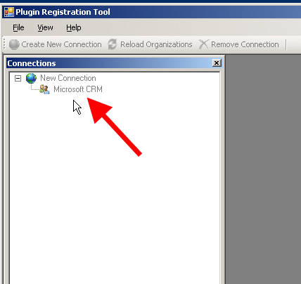ms crm in new connection
