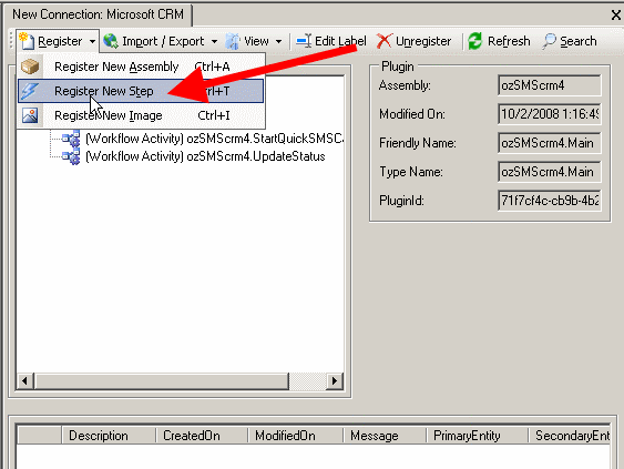 register new step
